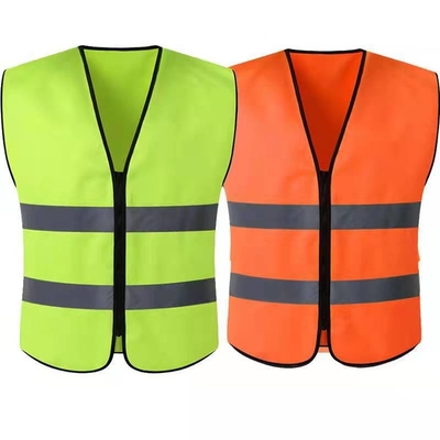 SJV002 hoge van het de Veiligheidsvest van de Zichtpolyester Zwarte Rode Weerspiegelende Hoge het vestdouane - kwaliteits Weerspiegelende Vesten