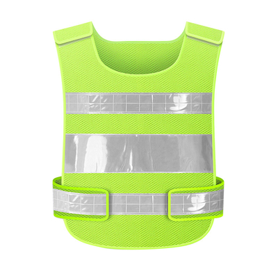 SJV07 de in het groot Gele Goedkope Hoge van het het Vestwerk van de Zicht Weerspiegelende Veiligheid Lopende Kleding