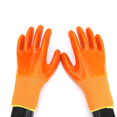 SJS003 het in het groot Tuinwerk Gloves Mechanische pvc Met een laag bedekte Werkende Veiligheidshandschoenen