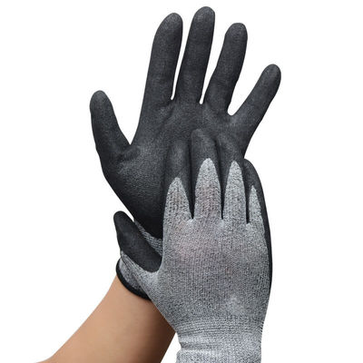 SJS298 de Hand van de het werkveiligheid Gloves Met een laag bedekte de Veiligheidshandschoenen van de Olie Bestand Hand Nitril